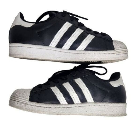 ADIDAS SUPERSTAR Core Black Cloud White Sneakers FV3286 - Picture 8 of 11